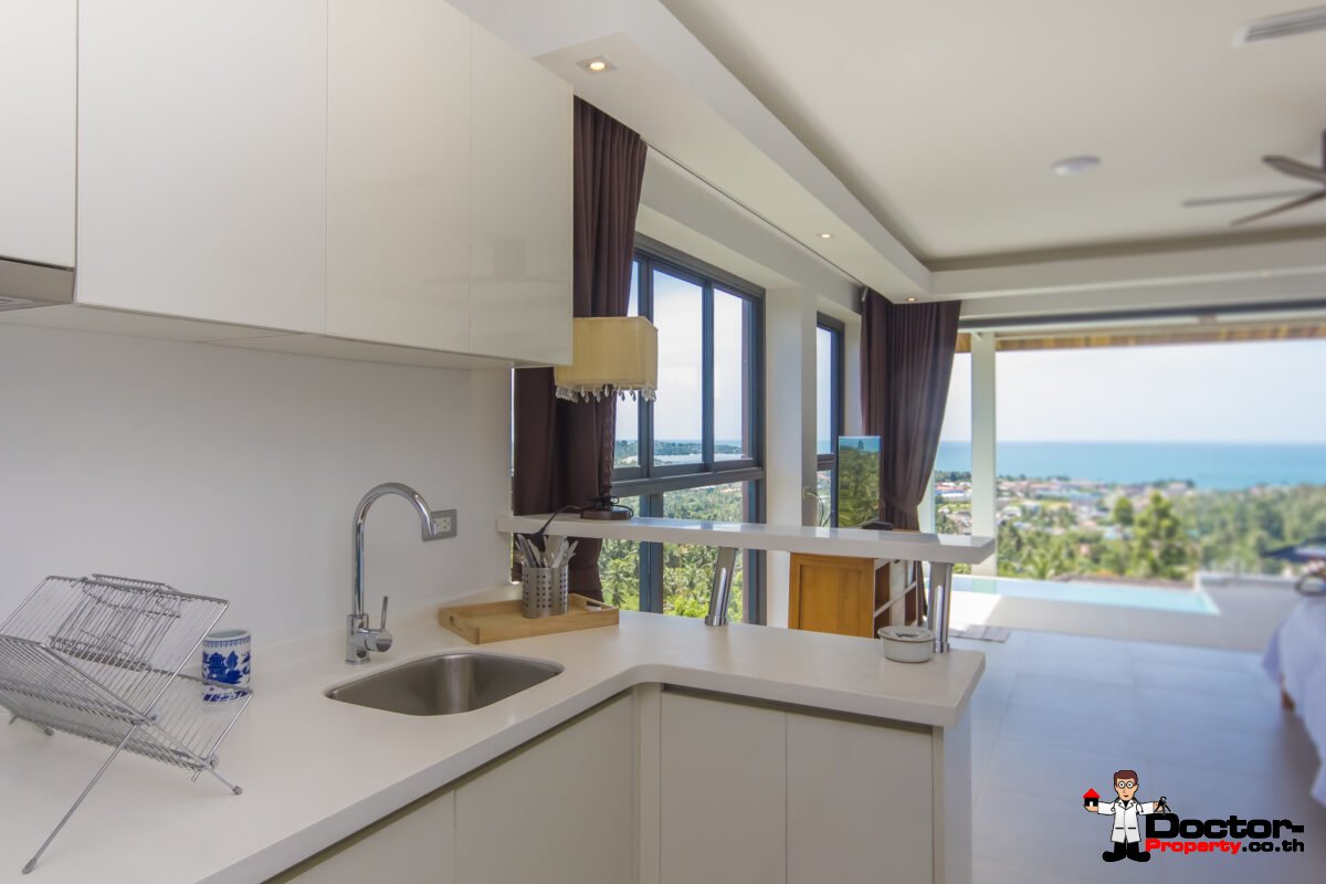 3 Bedroom + 2 Studio's Apartment Villa with Seaview - Lamai, Koh Samui - For Sale